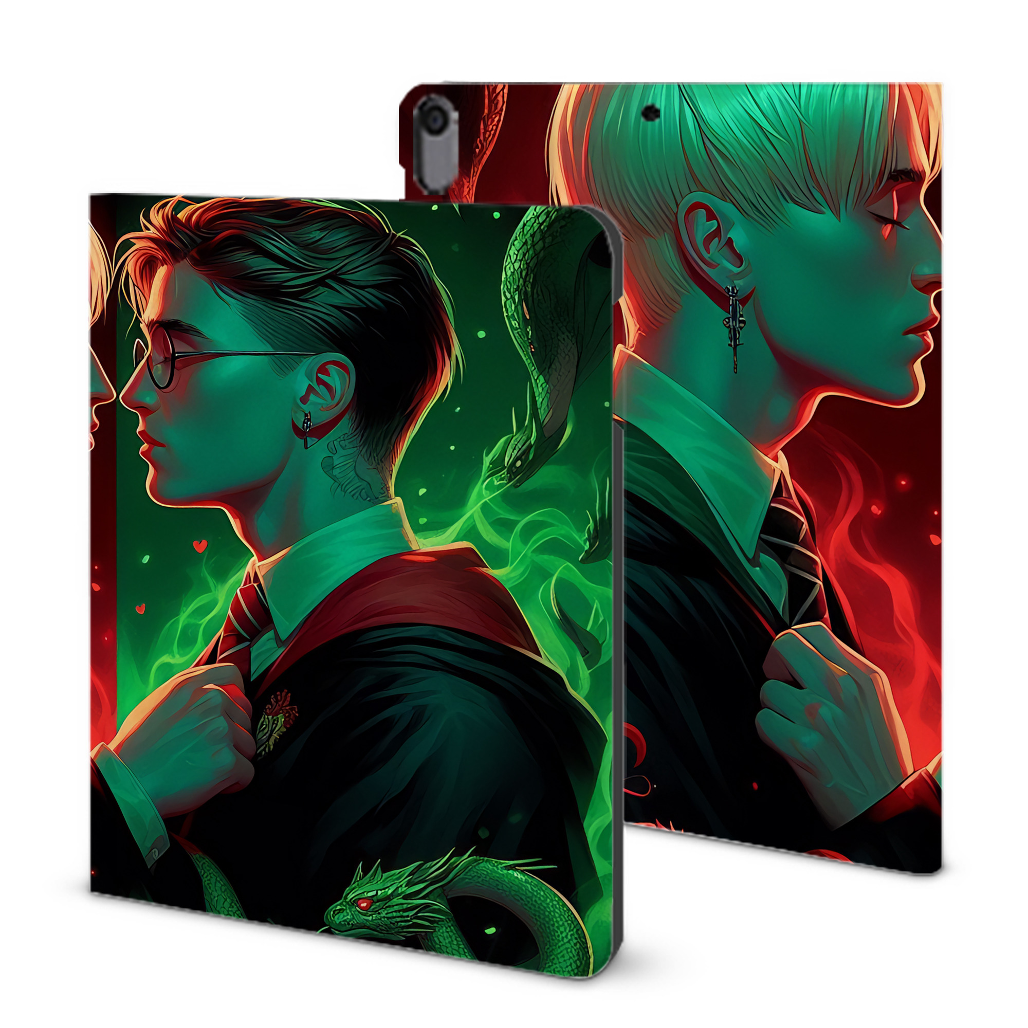 （画像用） Harry Potter ハリー・ポッターシリーズ IPad ケース ブック型 PUレザー TPU 耐衝撃 軽量 薄型 ペン収納なし 全面保護 IPad 各モデル対応
